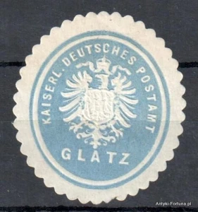 Winieta, siegielmarke , zalepka - Glatz - Kłodzko - Pl 417 Poczta