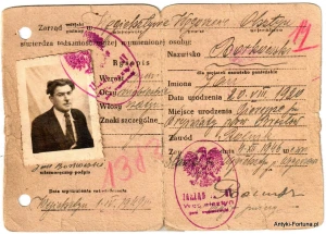 Tymczasowe Zaświadczenie Tożsamości  - 1949 r