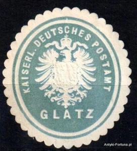 Winieta, siegielmarke , zalepka - Glatz - Kłodzko - Pl 422 Poczta