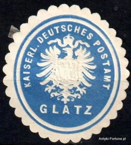 Winieta, siegielmarke , zalepka - Glatz - Kłodzko - Pl 423 Poczta