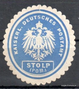  Winieta, siegielmarke , zalepka - Stolp - Słupsk - Pl 426  Poczta