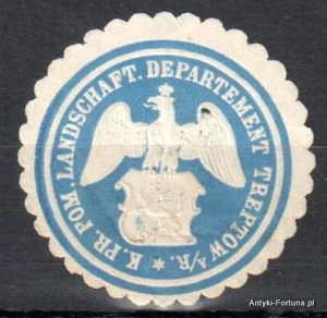  Winieta, siegielmarke , zalepka -Treptow (Rega) - Trzebiatów -  - Pl 430