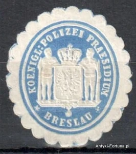 Winieta, siegielmarke , zalepka - Breslau - Wrocław  - Pl 431