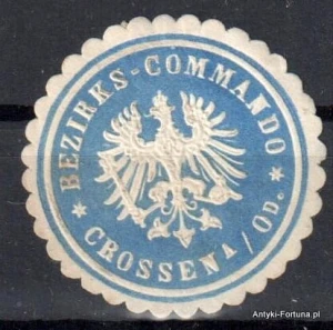  Winieta, siegielmarke , zalepka - Crossen - Krosno Odrzańskie - Pl 434 Commando