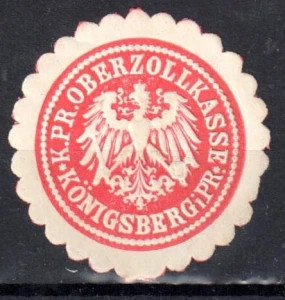 Winieta, siegielmarke , zalepka -  Konigsberg - Królewiec - Pl 437