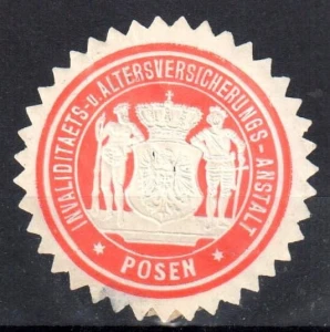 Winieta, siegielmarke , zalepka - Posen - Poznań  - Pl 440 Ubezpieczenia