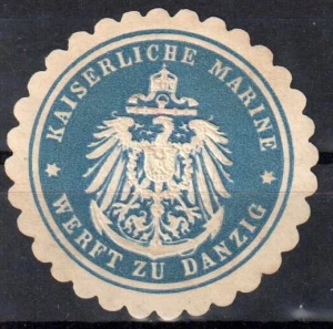 Winieta, siegielmarke , zalepka - Danzig - Gdańsk - Stocznia - Pl 441