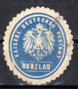 Winieta, siegielmarke , zalepka - Bunzlau - Bolesławiec - Pl 442 Poczta