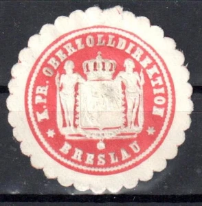 Winieta, siegielmarke , zalepka - Breslau - Wrocław - Pl 443