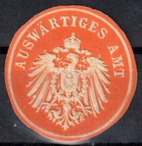 Winieta, siegielmarke - Auswartiges Amt - Nr 1258/A