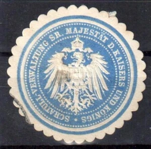 Winieta, siegielmarke - Majestat Kaisers - Nr 1268/A