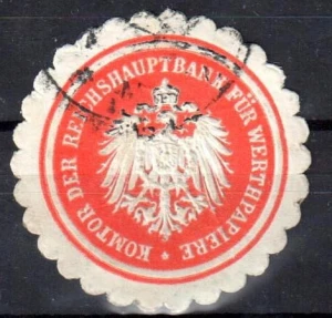 Winieta, siegielmarke - Bank fur Werthpapiere - Nr 1269/A