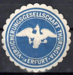 Winieta, siegielmarke - Erfurt  - Nr 1270/A Ubezpieczenie