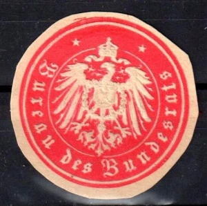 Winieta, siegielmarke - Bureau des Bundesrats - Nr 5
