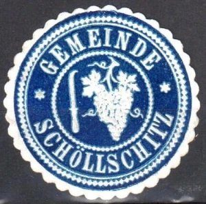  Winieta, siegielmarke - Gemeinde Schollschitz - Nr 14