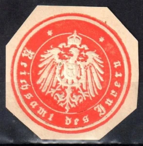 Winieta, siegielmarke - Reichsamt des Innern - Nr 15