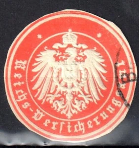 Winieta, siegielmarke - Versicherungsamt  - Nr 17