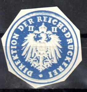 Winieta, siegielmarke - Direktion der Reichsdruckerei  - Nr 20