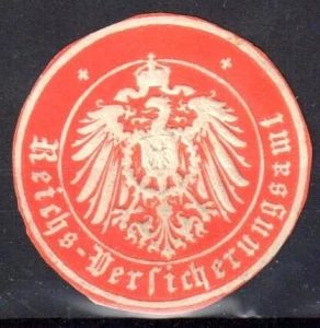 Winieta, siegielmarke - Reichversicherungsamt - Nr 31