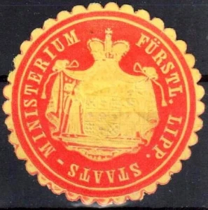 Winieta, siegielmarke - Schaumburg Lippische Ministerium  - Nr 41