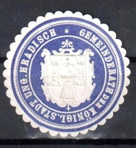 Winieta, siegielmarke - Stadt Ungar. Hradisch - Nr 53