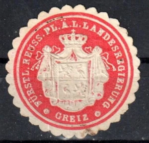 Winieta, siegielmarke -Greiz - Nr 55