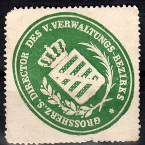 Winieta, siegielmarke - Grossherz. Director   - Nr 57
