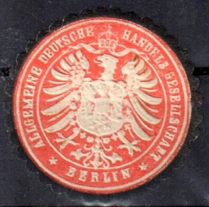 Winieta, siegielmarke - Algemaine Deutsche Handels Gesellschaft Berlin   - Nr 71