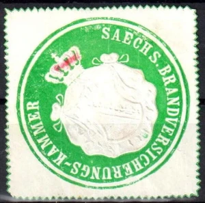 Winieta, siegielmarke - Sachs.Brandversicherungs-Kammer   - Nr 72