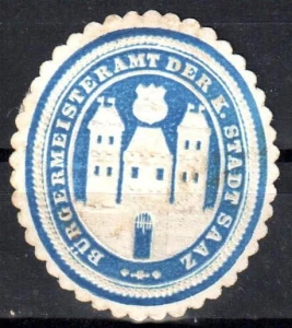  Winieta, siegielmarke  - Stadt Saaz - Nr 99