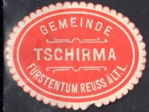  Winieta, siegielmarke  -  Gemeinde Tschirma - Nr 104
