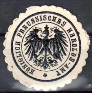  Winieta, siegielmarke  - Herolds Amt - Nr 109