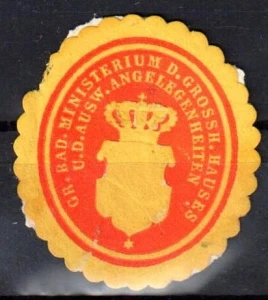  Winieta, siegielmarke  - Grossh. Hauses - Nr 115