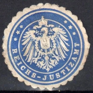  Winieta, siegielmarke  - Reichs Justizamt - Nr 120