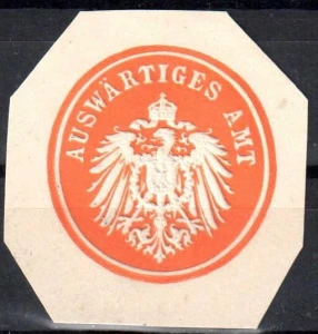  Winieta, siegielmarke  - Auswartiges Amt - Nr 128
