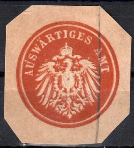  Winieta, siegielmarke  - Auswartiges Amt - Nr 129
