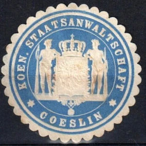 Winieta, siegielmarke , zalepka -  Coeslin - Koszalin - Pl 455