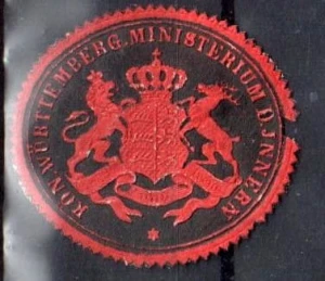  Winieta, siegielmarke  - Ministerium Innern - Nr 145