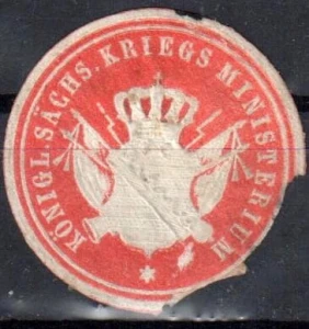  Winieta, siegielmarke  - Kriegs Ministerium - Nr 156