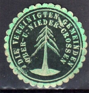 Winieta, siegielmarke - Ober Nieder Crossen - Nr 168