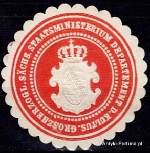 Winieta, Siegielmarke - Departament Kultus - Nr 35/A