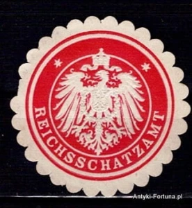 Winieta, Siegielmarke - Reichsschatzamt - Nr 52/A