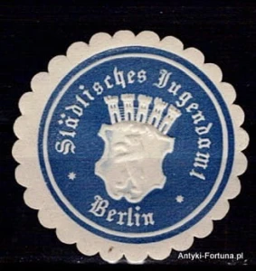 Winieta, Siegielmarke - Stadtisches Jugendamt Berlin - Nr 55/A