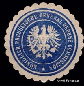 Winieta, Siegielmarke - General Ordens Commission - Nr 73/A