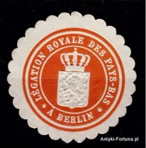 Winieta, Siegielmarke - Legation Royale des Pays Bas - Nr 95/A