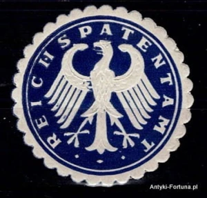 Winieta, Siegielmarke - Reichs Patentamt- Nr 99/A