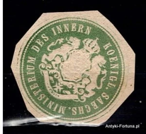 Winieta, Siegielmarke - Sachs. Ministerium des Innern - Nr 120/A