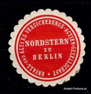 Winieta, Siegielmarke - Nordstern Berlin - Nr 177/A Ubezpieczenia