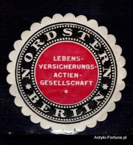  Winieta, Siegielmarke - Nordstern Berlin - Nr 185/A Ubezpieczenia