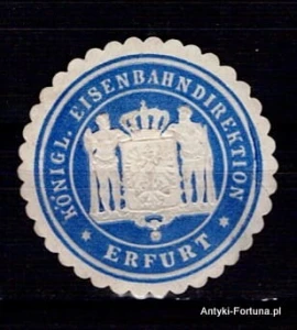 Winieta, Siegielmarke - Eisenbahn Erfurt- Nr 220/A Kolej
